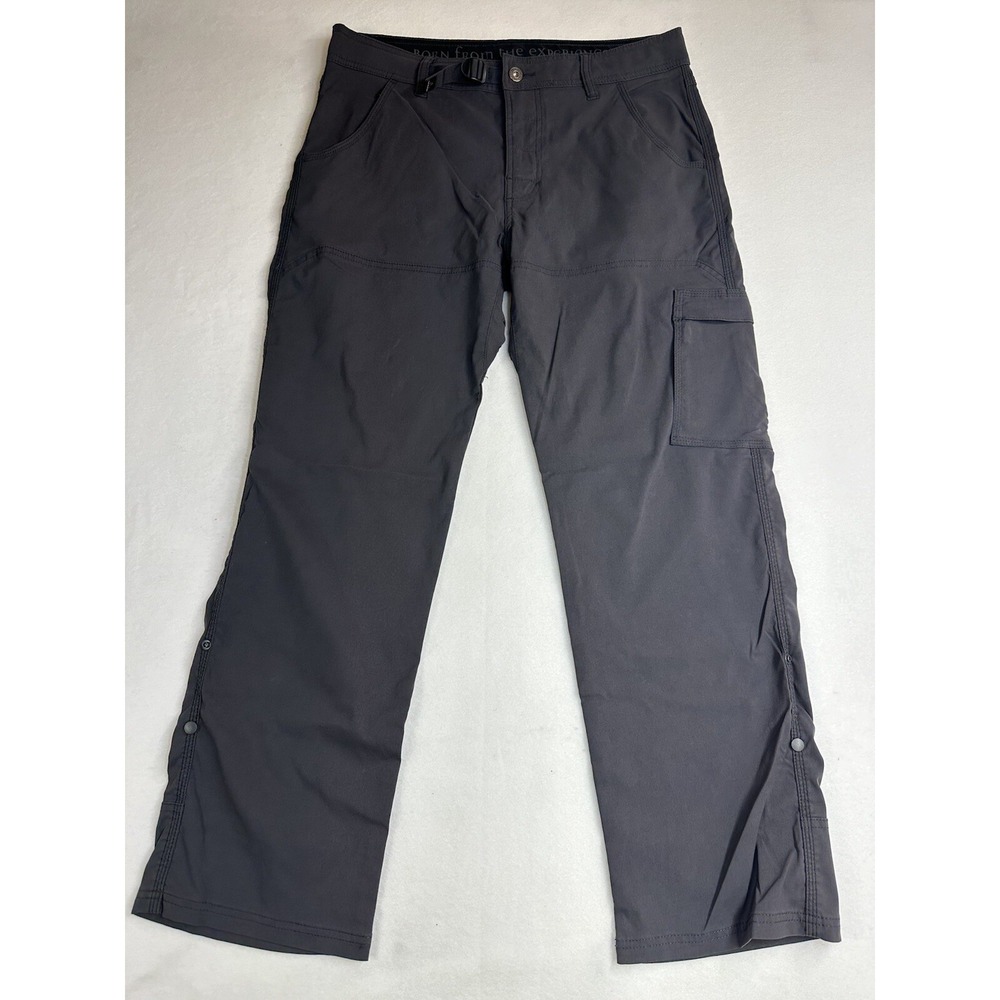 PrAna Stretch Zion Mens Med 30 Long Hike Pants RN124977 Dk Gray Hiking